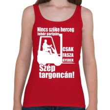 PRINTFASHION Targoncás - Női atléta - Cseresznyepiros női trikó