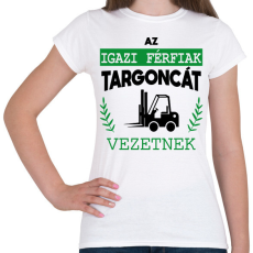 PRINTFASHION Targoncát vezetnek - Női póló - Fehér