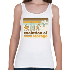 PRINTFASHION Tárhely evolució - Női atléta - Fehér