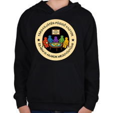 PRINTFASHION Társasjáték-függő - Gyerek kapucnis pulóver - Fekete gyerek pulóver, kardigán