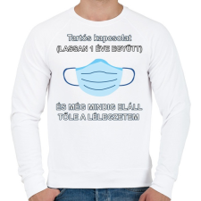 PRINTFASHION tartós kapcsolat - Férfi pulóver - Fehér férfi pulóver, kardigán