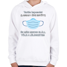 PRINTFASHION tartós kapcsolat - Gyerek kapucnis pulóver - Fehér