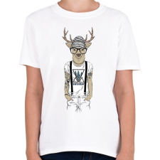 PRINTFASHION Tattoed Deer - Gyerek póló - Fehér gyerek póló