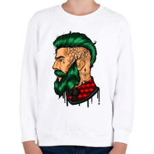 PRINTFASHION Tattoo - Gyerek pulóver - Fehér gyerek pulóver, kardigán