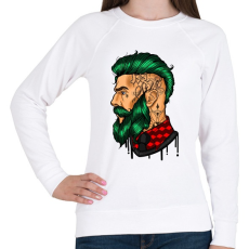 PRINTFASHION Tattoo - Női pulóver - Fehér