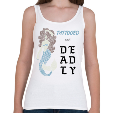 PRINTFASHION Tattooed and deadly - Női atléta - Fehér női trikó