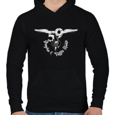 PRINTFASHION tattoologo2 - Férfi kapucnis pulóver - Fekete