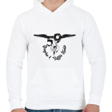 PRINTFASHION tattoologo - Férfi kapucnis pulóver - Fehér