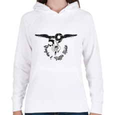 PRINTFASHION tattoologo - Női kapucnis pulóver - Fehér