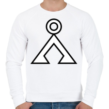 PRINTFASHION Tauri - Férfi pulóver - Fehér férfi pulóver, kardigán