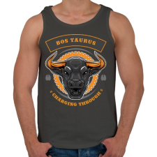 PRINTFASHION Taurus - Férfi atléta - Sötétszürke atléta, trikó