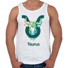 PRINTFASHION Taurus színes - Férfi atléta - Fehér atléta, trikó