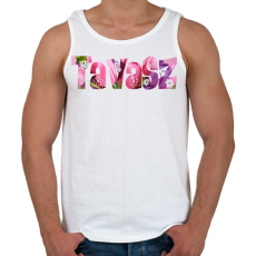PRINTFASHION Tavasz - Férfi atléta - Fehér