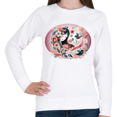 PRINTFASHION Tavasz - Női pulóver - Fehér