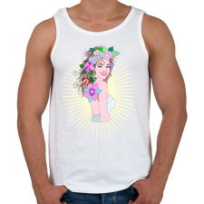 PRINTFASHION Tavaszhercegnő - Férfi atléta - Fehér atléta, trikó