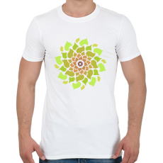 PRINTFASHION Tavaszi mandala - Férfi póló - Fehér