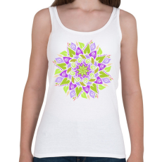 PRINTFASHION Tavaszi mandala  - Női atléta - Fehér