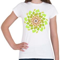 PRINTFASHION Tavaszi mandala - Női póló - Fehér