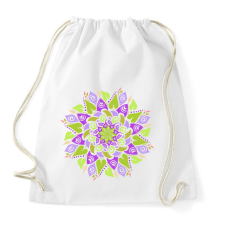 PRINTFASHION Tavaszi mandala  - Sportzsák, Tornazsák - Fehér tornazsák