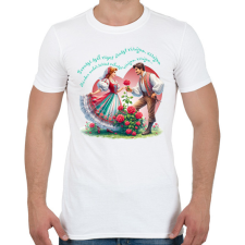 PRINTFASHION Tavaszi szél vizet áraszt... - Férfi póló - Fehér férfi póló