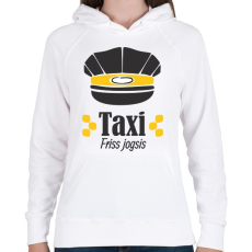 PRINTFASHION Taxi - Friss jogsis - Női kapucnis pulóver - Fehér