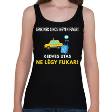 PRINTFASHION TAXI SOFŐRNEK - Női atléta - Fekete