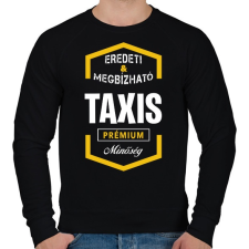 PRINTFASHION Taxis prémium minőség - Férfi pulóver - Fekete férfi pulóver, kardigán