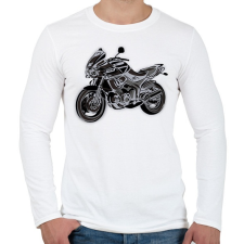 PRINTFASHION tdm - Férfi hosszú ujjú póló - Fehér férfi póló