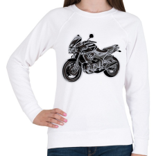 PRINTFASHION tdm - Női pulóver - Fehér női pulóver, kardigán