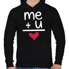 PRINTFASHION TE + ÉN - Férfi kapucnis pulóver - Fekete