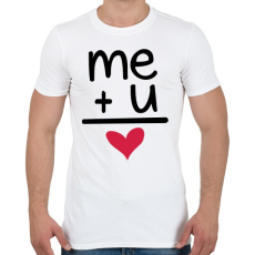 PRINTFASHION TE + ÉN - Férfi póló - Fehér