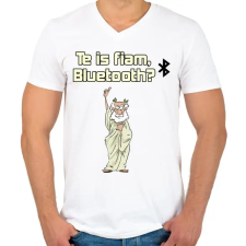 PRINTFASHION te is fiam... - Férfi V-nyakú póló - Fehér férfi póló