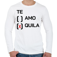PRINTFASHION Te - quila - Férfi hosszú ujjú póló - Fehér