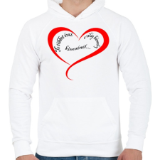 PRINTFASHION te többet érsz.... - Férfi kapucnis pulóver - Fehér férfi pulóver, kardigán