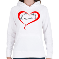 PRINTFASHION te többet érsz.... - Női kapucnis pulóver - Fehér