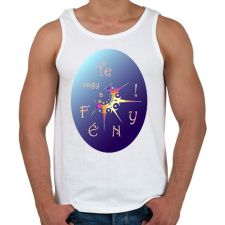 PRINTFASHION Te vagy a Fény! - Férfi atléta - Fehér atléta, trikó