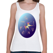 PRINTFASHION Te vagy a Fény! - Női atléta - Fehér női trikó