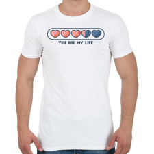 PRINTFASHION Te vagy az életem - Férfi póló - Fehér férfi póló