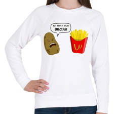 PRINTFASHION Te vagy az tesó!?! - Női pulóver - Fehér női pulóver, kardigán