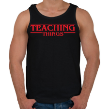 PRINTFASHION Teaching things - Férfi atléta - Fekete atléta, trikó