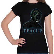 PRINTFASHION teacup sorozat - Női póló - Fekete női póló