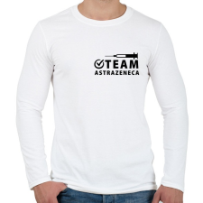 PRINTFASHION Team AstraZeneca - Férfi hosszú ujjú póló - Fehér férfi póló
