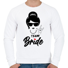PRINTFASHION Team Bride 2 - Férfi pulóver - Fehér