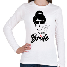 PRINTFASHION Team Bride 2 - Női hosszú ujjú póló - Fehér