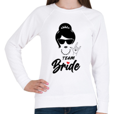 PRINTFASHION Team Bride 2 - Női pulóver - Fehér női pulóver, kardigán