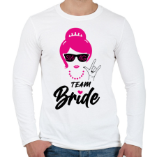 PRINTFASHION Team Bride 3 - Férfi hosszú ujjú póló - Fehér férfi póló