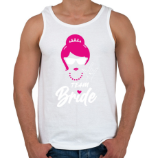PRINTFASHION Team Bride fehér - Férfi atléta - Fehér