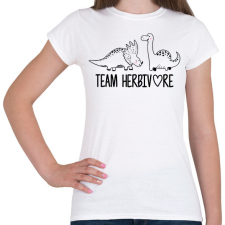 PRINTFASHION Team herbivore - Női póló - Fehér női póló