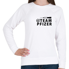 PRINTFASHION Team Pfizer - Női pulóver - Fehér
