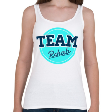 PRINTFASHION TEAM Rehab Blue - Női atléta - Fehér
